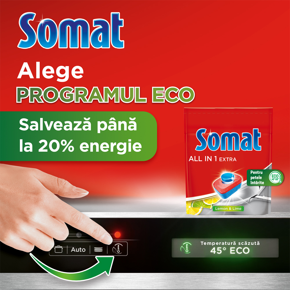 Detergent pentru masina de spalat vase SOMAT All in One Extra, 24 tablete