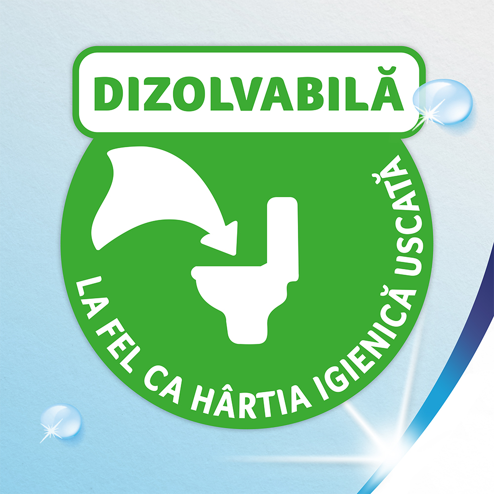 Hartie igienica umeda ZEWA Almond, 8 pachete, 42 bucati