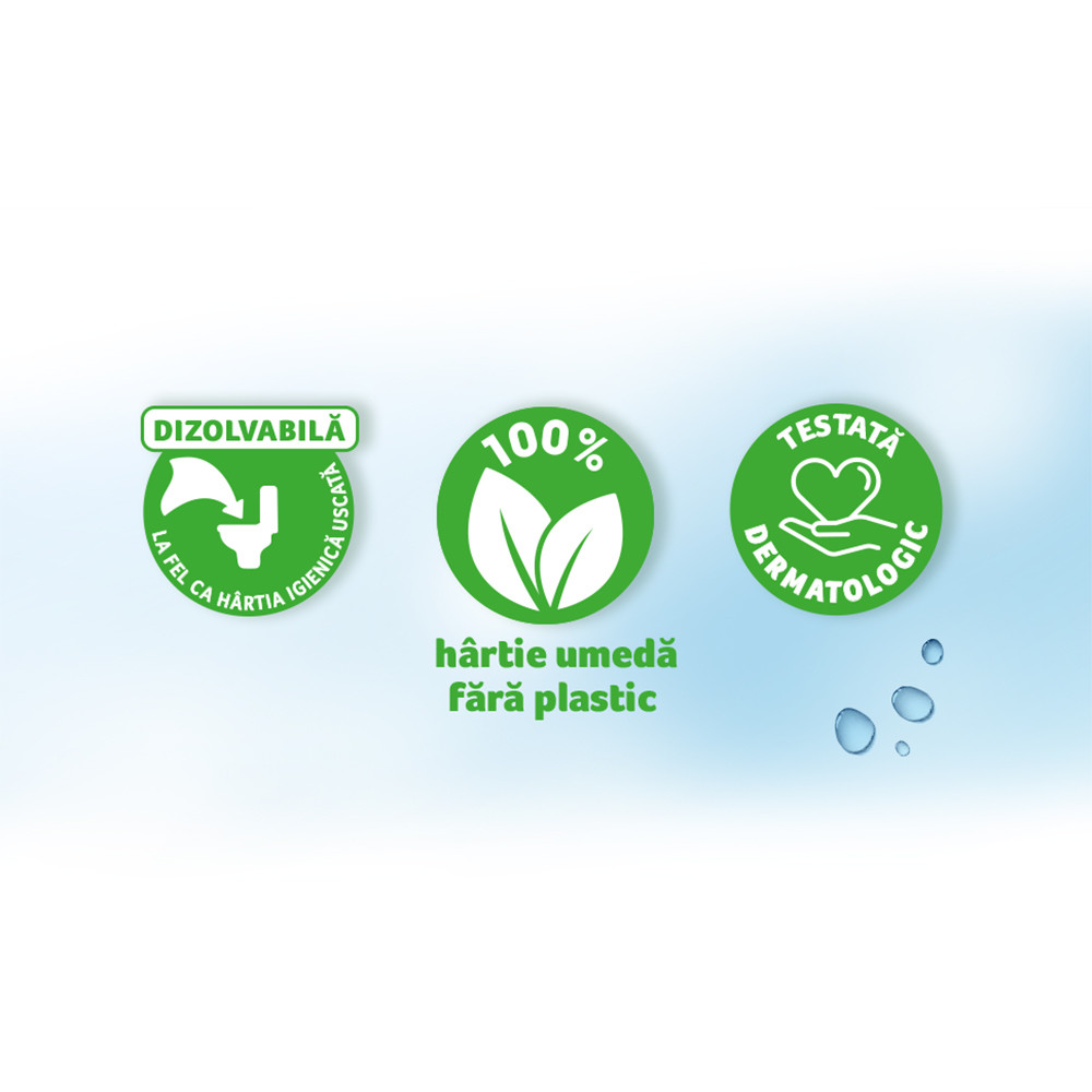 Hartie igienica umeda ZEWA Aloe Vera, 42 bucati