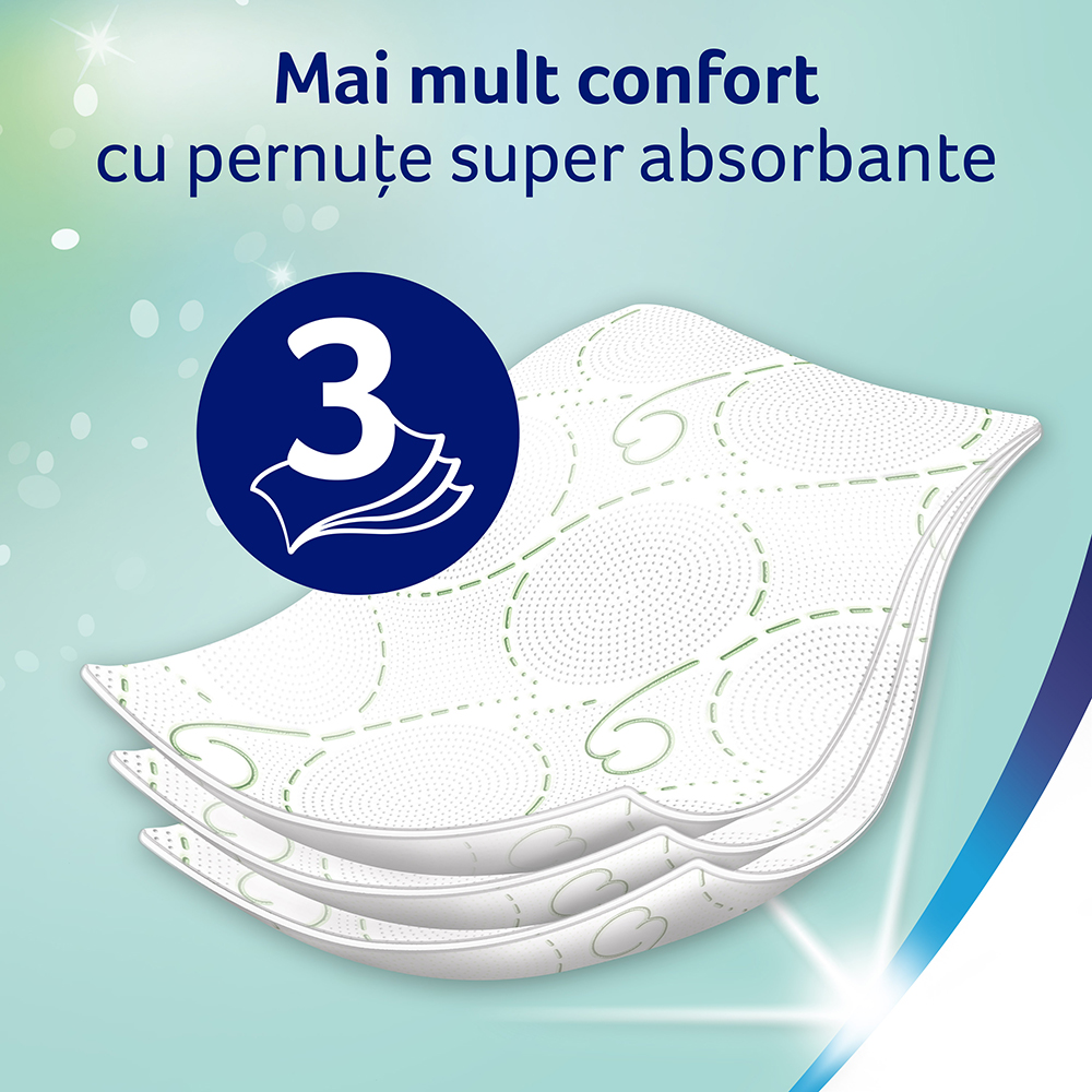 Hartie igienica ZEWA Deluxe Camomile comfort, 3 straturi, 24 role