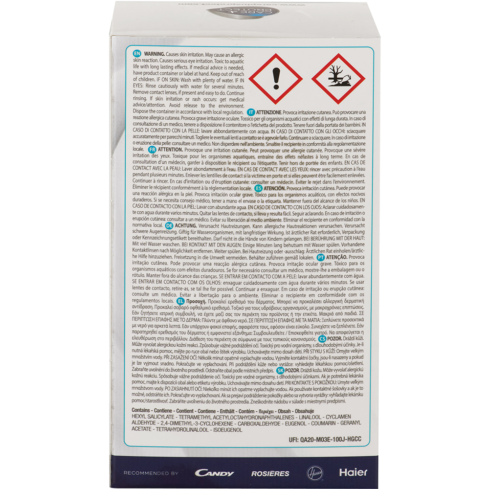 Parfum masina de spalat rufe CANDY Care+Protect Blue Wash, 400 ml, 80 spalari