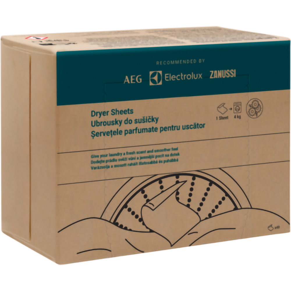 Servetele parfumate pentru uscator ELECTROLUX M2YHDS02, 40 bucati