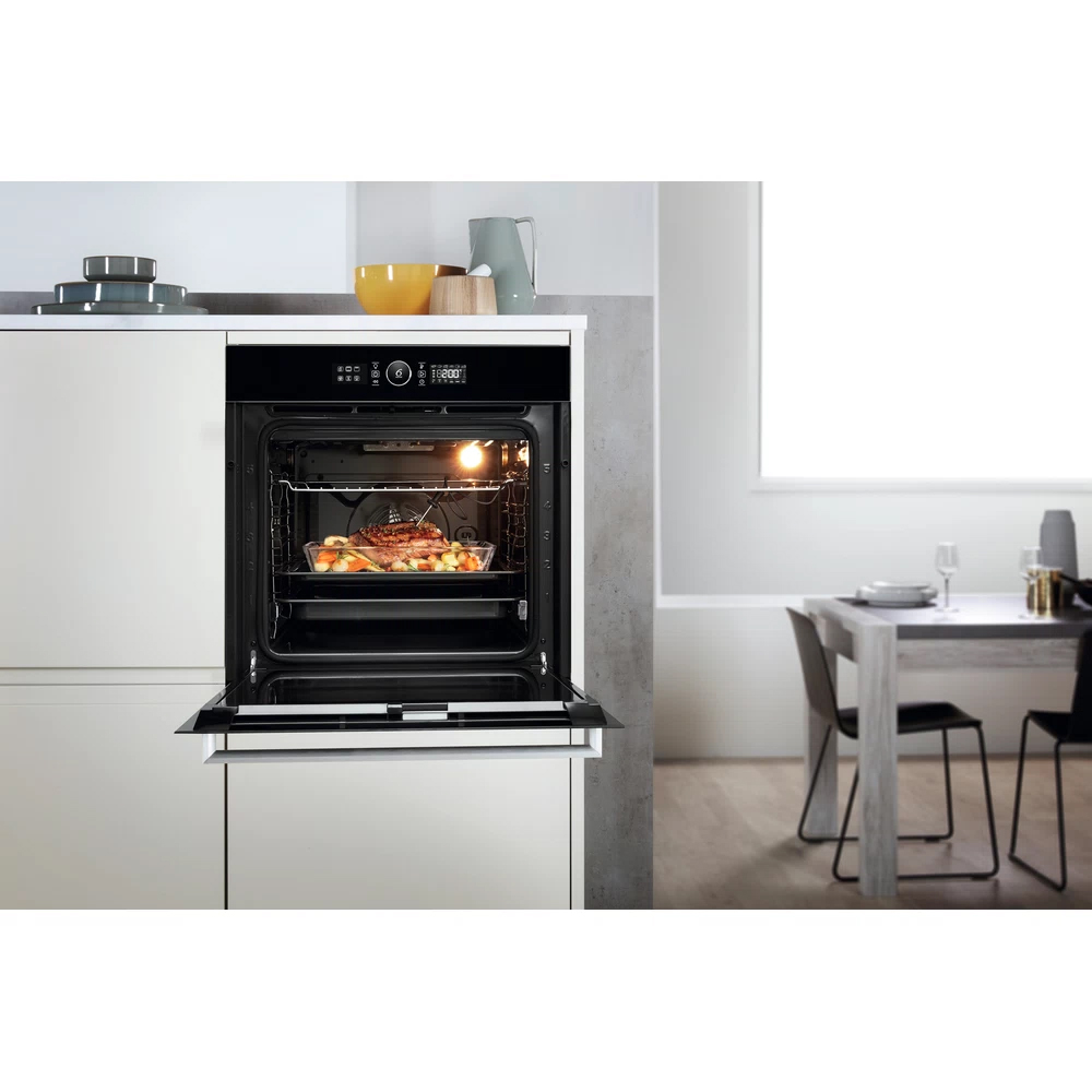 Cuptor incorporabil WHIRLPOOL AKZ9 9481 SP NB, Electric, Autocuratare pirolitica, 73 l, Clasa A+, 6th Sense, negru