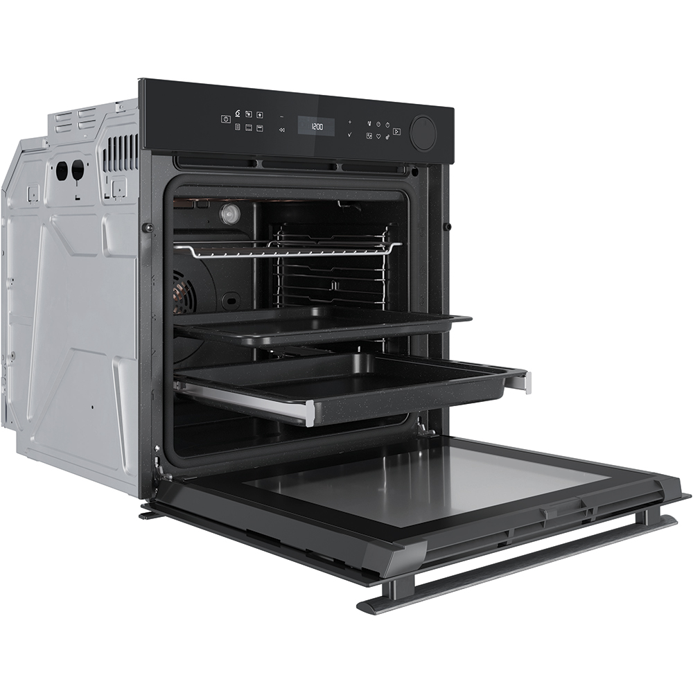 Cuptor incorporabil WHIRLPOOL AKZ9S 8270 FB, Electric, Autocuratare pirolitica + hidrolitica, 73 l, Clasa A+, 6th Sense, negru