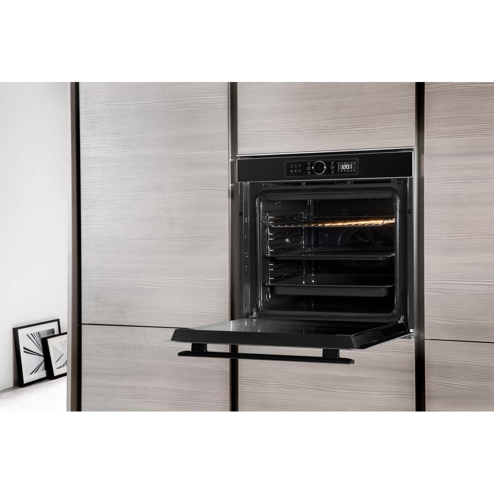 Cuptor incorporabil WHIRLPOOL AKZM 8480 NB, Electric, Autocuratare pirolitica, 73 l, Clasa A+, 6th Sense, negru