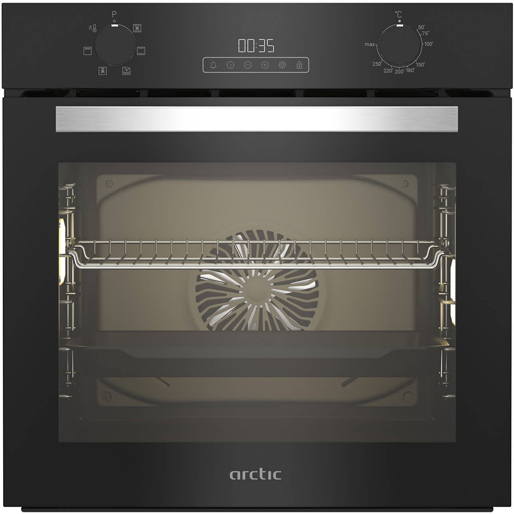 Cuptor incorporabil ARCTIC ARVIE1430BM, Electric, Autocuratare catalitica, 71 l, Clasa A, negru
