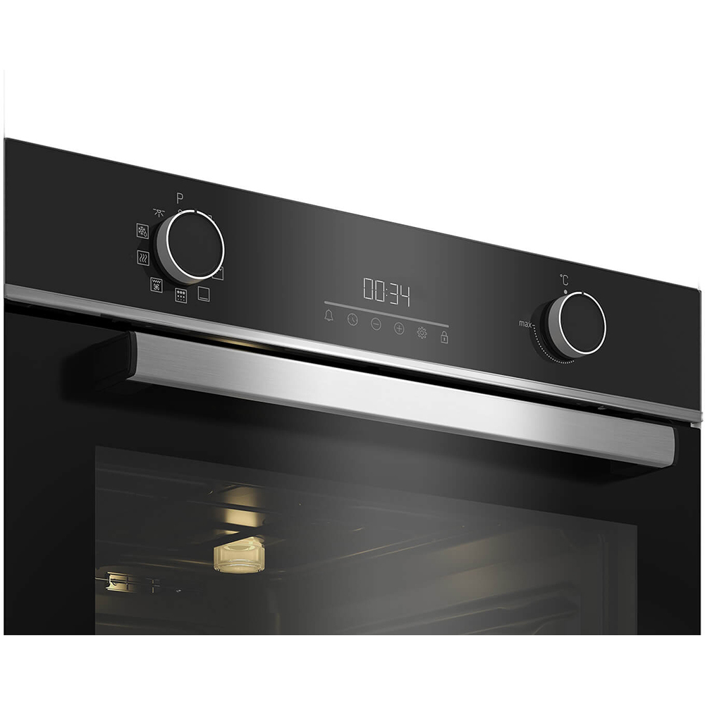Cuptor incorporabil BEKO BBIE13301XMP, Electric, Autocuratare pirolitica, 72 l, Clasa A, negru