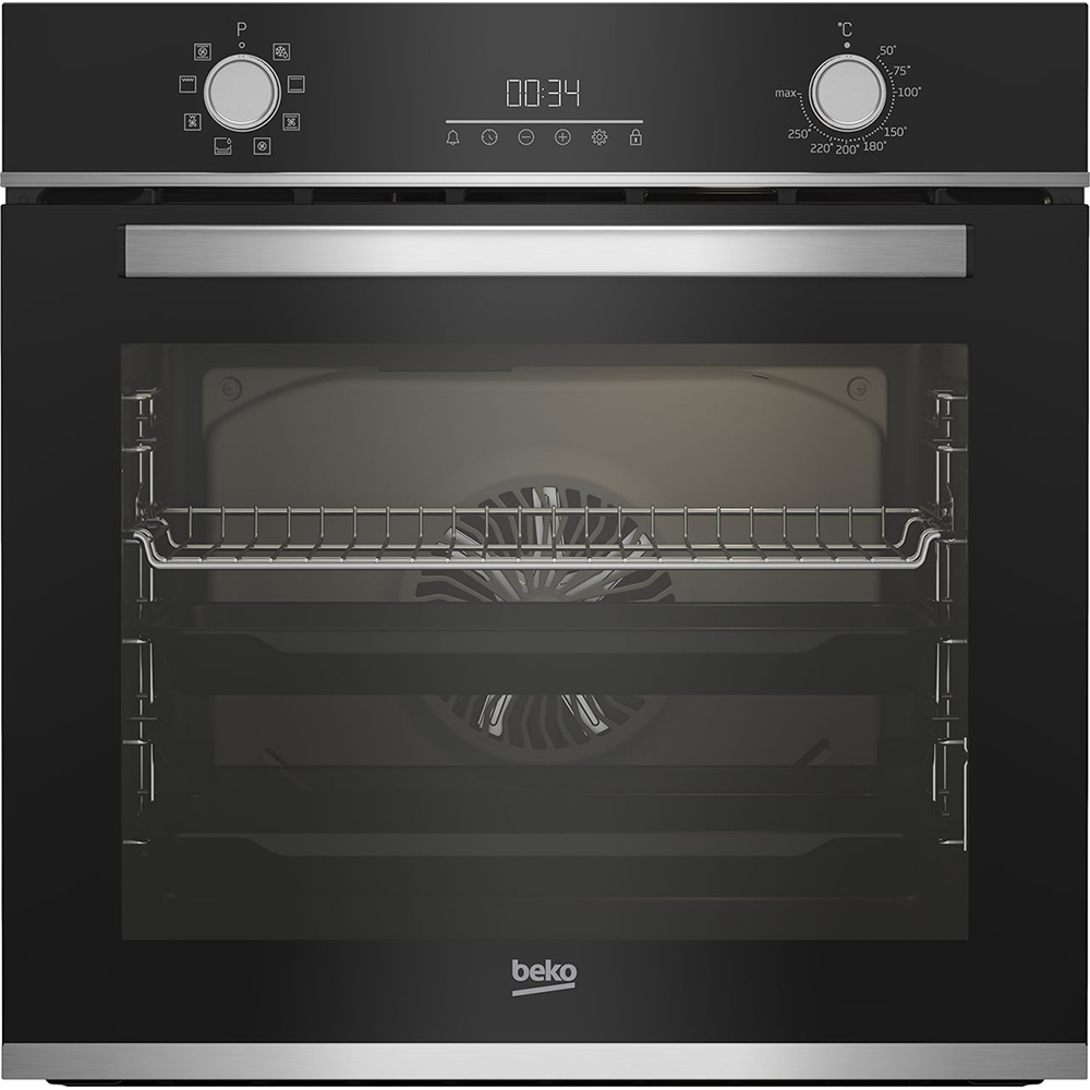 Cuptor incorporabil BEKO BBIM13300XM, Electric, Autocuratare SteamShine, 72 l, Clasa A, negru