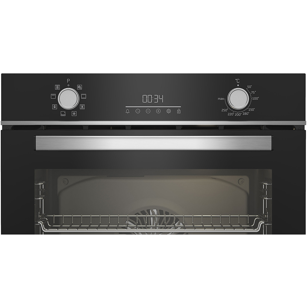 Cuptor incorporabil BEKO BBIM13300XM, Electric, Autocuratare SteamShine, 72 l, Clasa A, negru