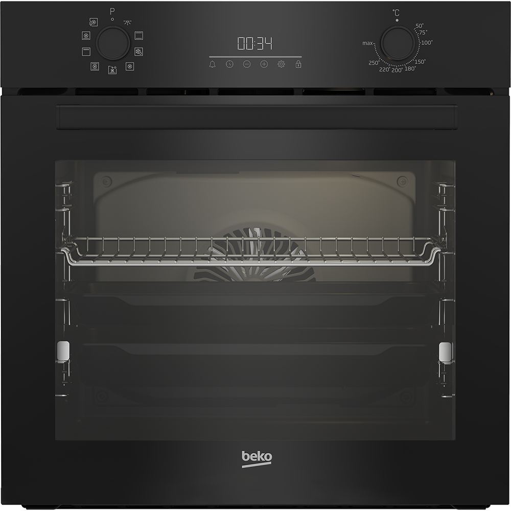 Cuptor incorporabil BEKO BBIM18302BCSE, Electric, Autocuratare SteamShine, 72 l, Clasa A+, negru