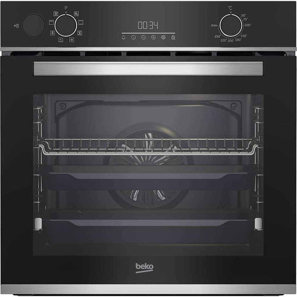 Cuptor incorporabil BEKO BBIS13300XMSE, Electric, Gatire cu abur, Autocuratare catalitica, 72 l, Clasa A+, AeroPerfect, negru
