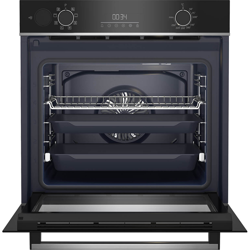 Cuptor incorporabil BEKO BBIS13300XMSE, Electric, Gatire cu abur, Autocuratare catalitica, 72 l, Clasa A+, AeroPerfect, negru