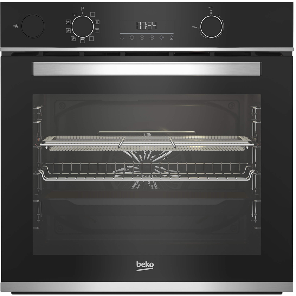 Cuptor incorporabil BEKO BBISA13300XMPE, Electric, Autocuratare pirolitica, 72 l, Clasa A+, AeroPerfect, negru