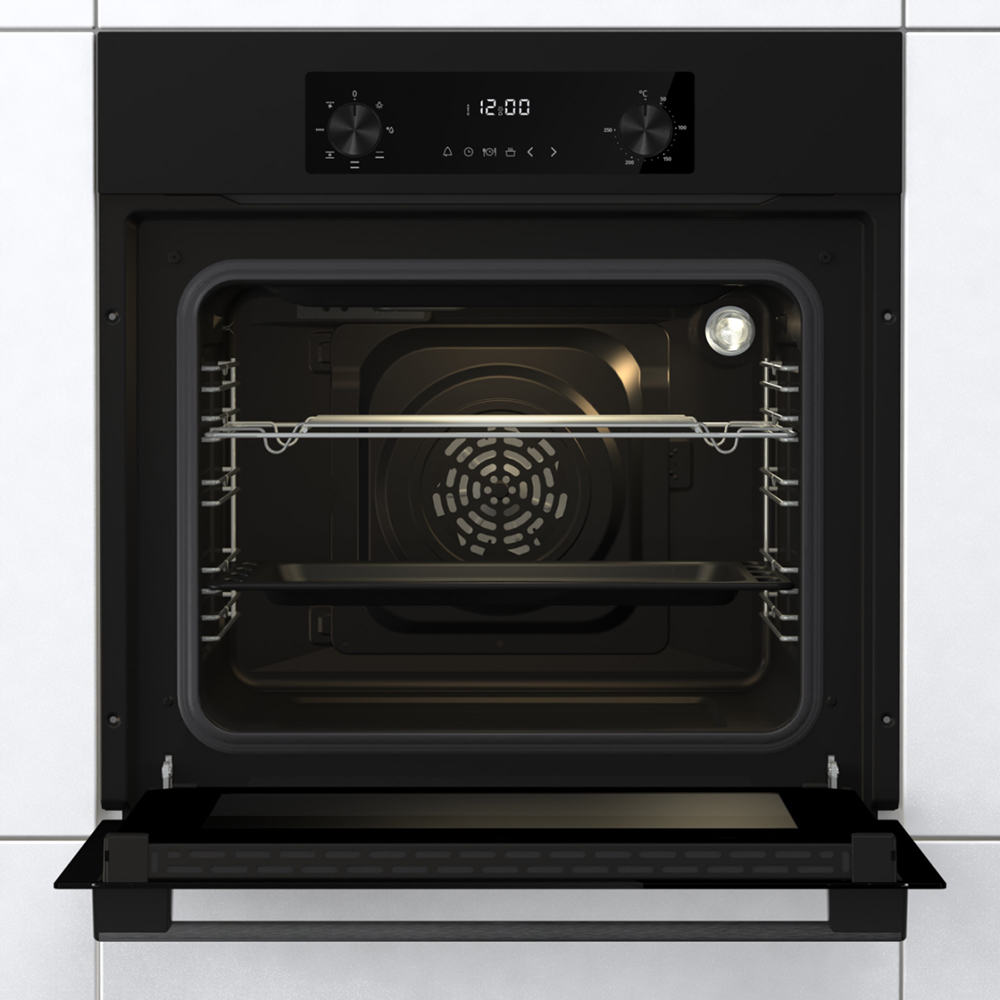 Cuptor incorporabil GORENJE BO6635E01B, Electric, Autocuratare AquaClean, 61 l, Clasa A, negru
