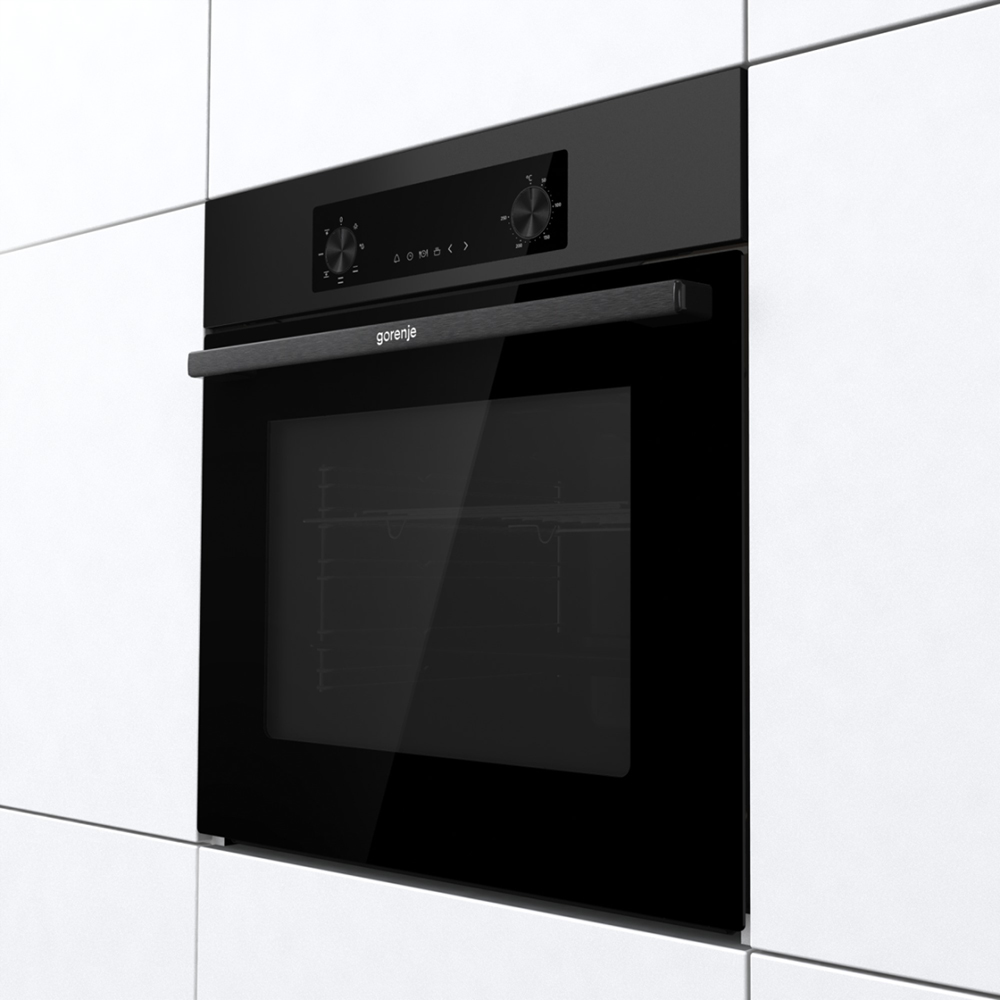 Cuptor incorporabil GORENJE BO6635E01B, Electric, Autocuratare AquaClean, 61 l, Clasa A, negru