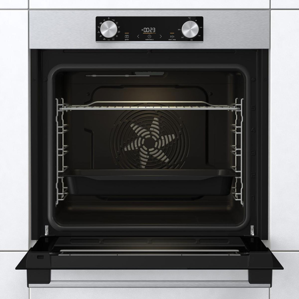 Cuptor incorporabil GORENJE BO6737E02XK, Electric, Autocuratare AquaClean, 77 l, Clasa A, inox