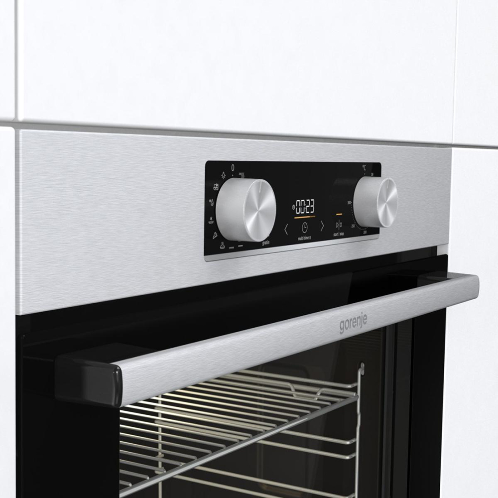 Cuptor incorporabil GORENJE BO6737E02XK, Electric, Autocuratare AquaClean, 77 l, Clasa A, inox