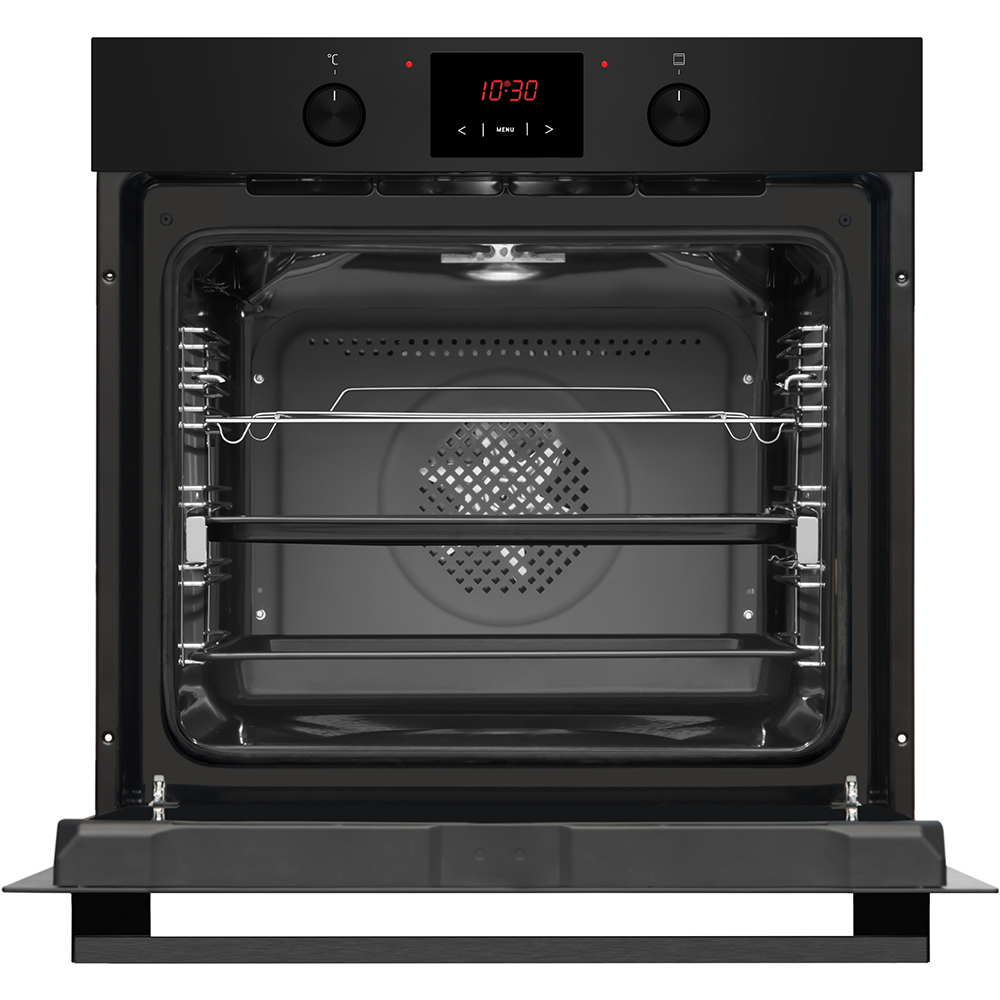 Cuptor incorporabil HANSA BOES68421, Electric, Autocuratare catalitica, 77 litri, Clasa A, negru