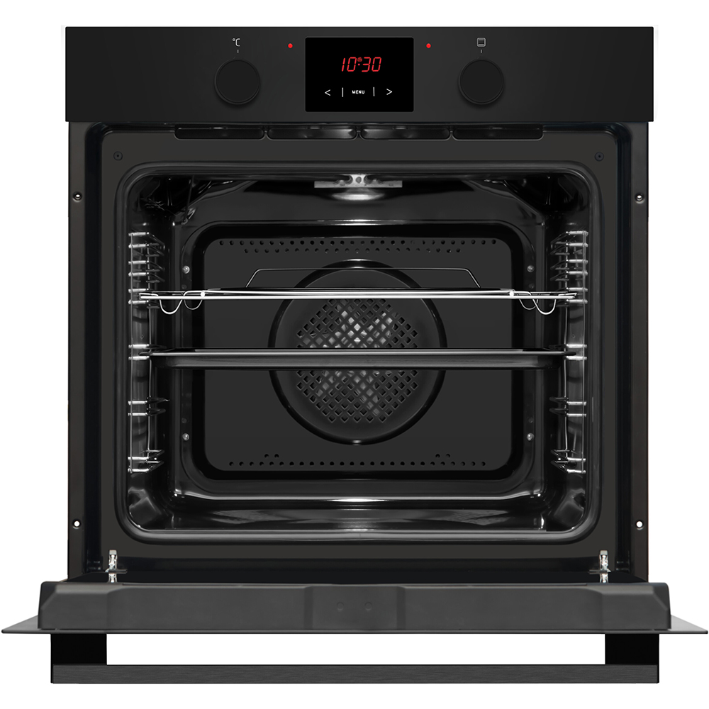 Cuptor incorporabil HANSA BOES68431, Electric, Autocuratare Steam Cleaning, 77 litri, Clasa A, negru