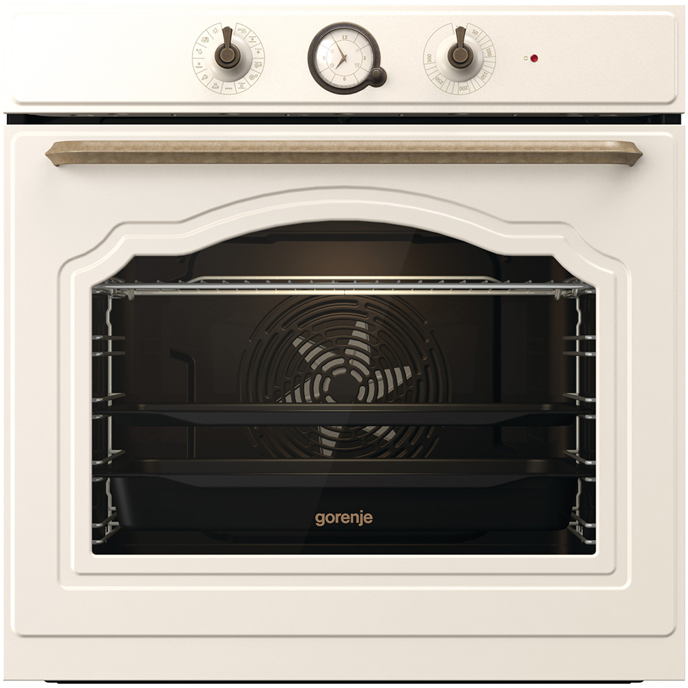Cuptor incorporabil GORENJE BOS67371CLI, Electric, Autocuratare AquaClean, 77 l, Clasa A, bej