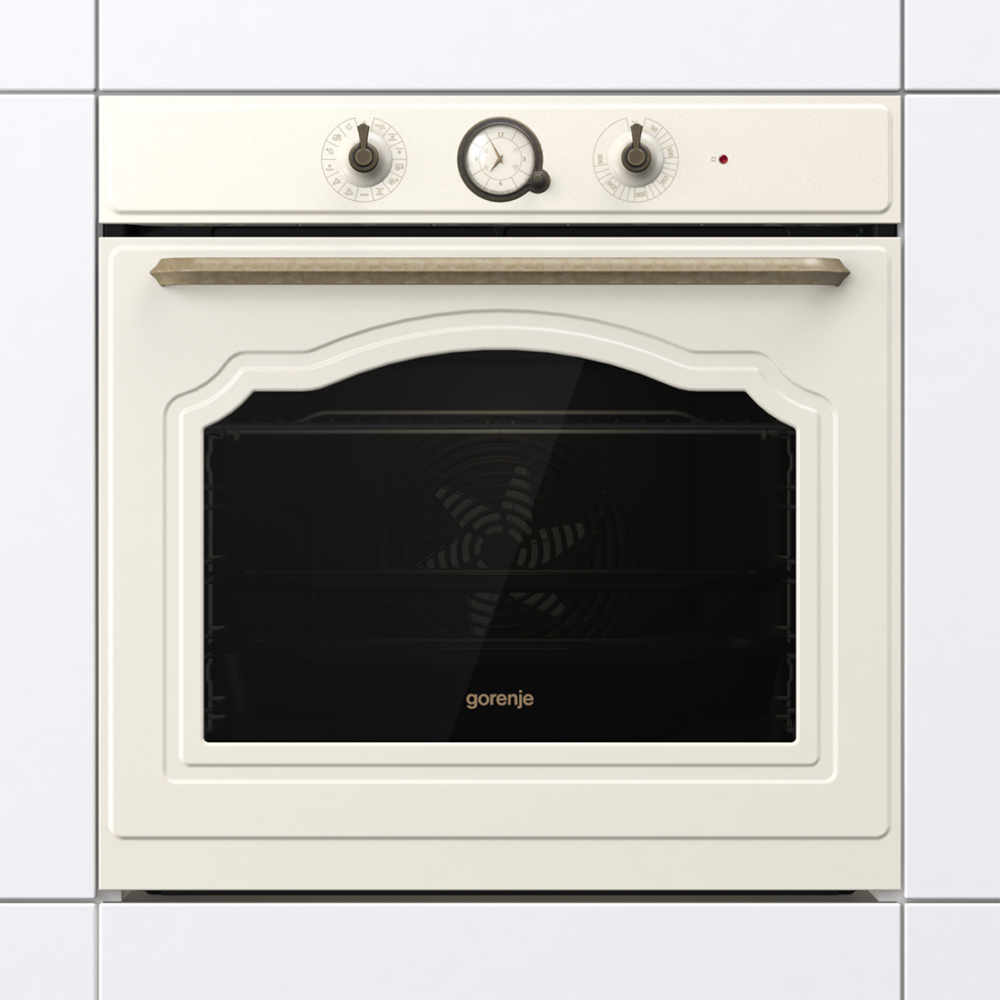 Cuptor incorporabil GORENJE BOS67371CLI, Electric, Autocuratare AquaClean, 77 l, Clasa A, bej