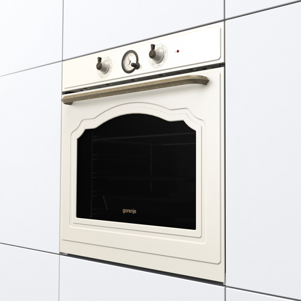 Cuptor incorporabil GORENJE BOS67371CLI, Electric, Autocuratare AquaClean, 77 l, Clasa A, bej