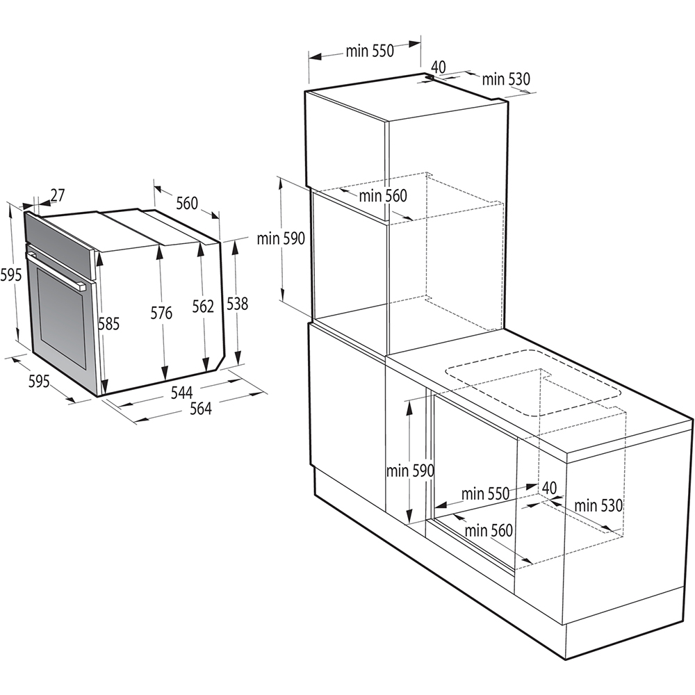 Cuptor incorporabil GORENJE BOS67371CLI, Electric, Autocuratare AquaClean, 77 l, Clasa A, bej