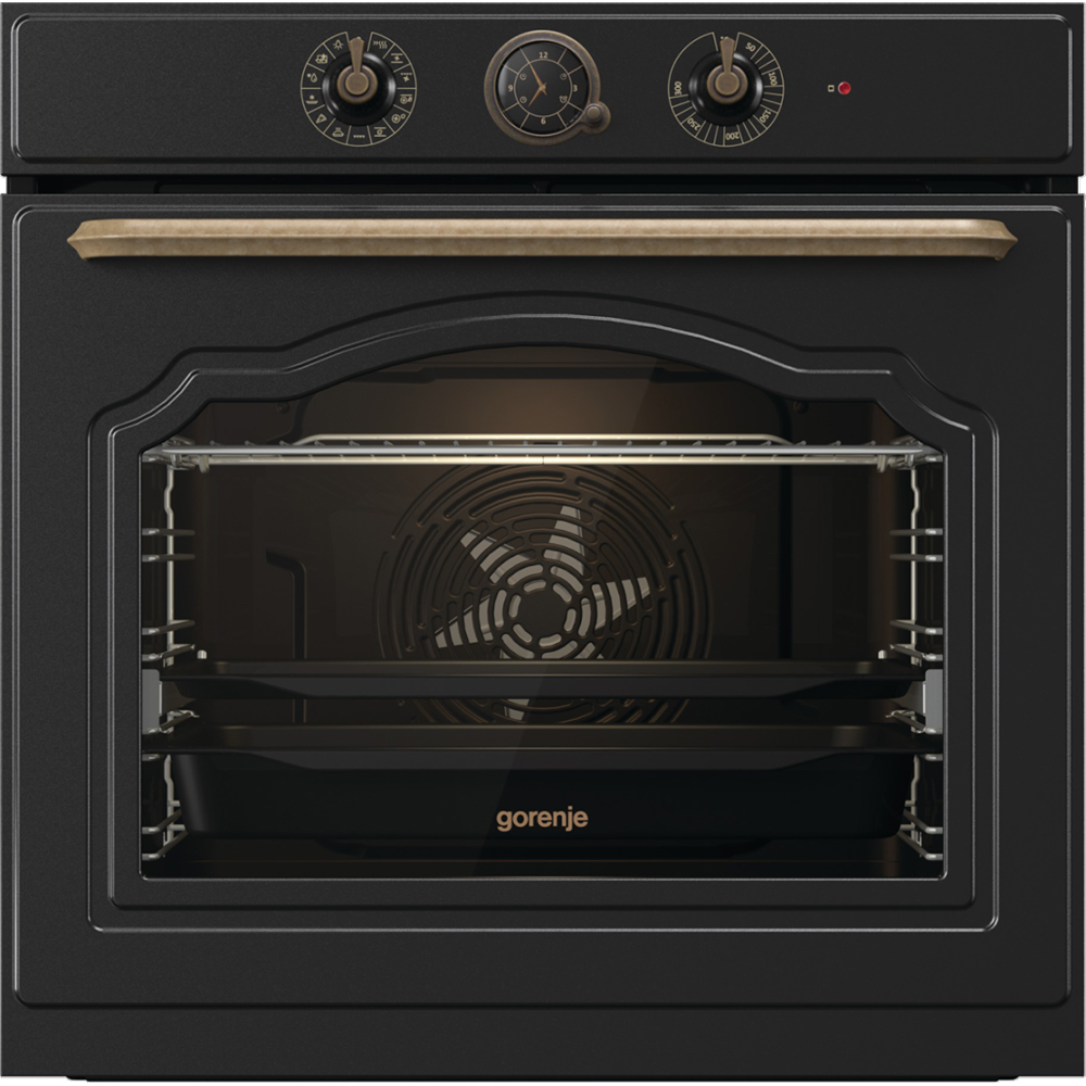 Cuptor incorporabil GORENJE BOS67372CLB, Electric, Autocuratare AquaClean, 77 l, Clasa A, negru