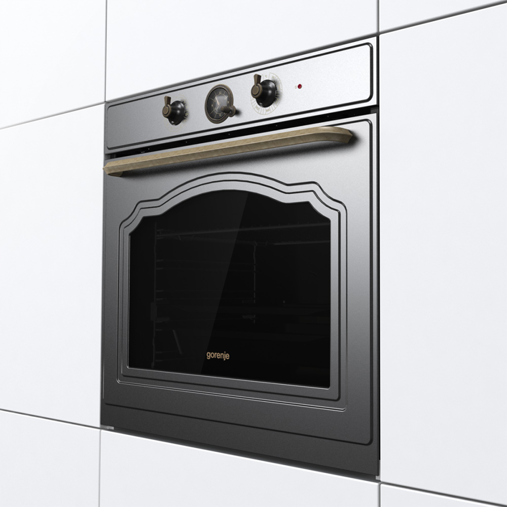 Cuptor incorporabil GORENJE BOS67372CLB, Electric, Autocuratare AquaClean, 77 l, Clasa A, negru