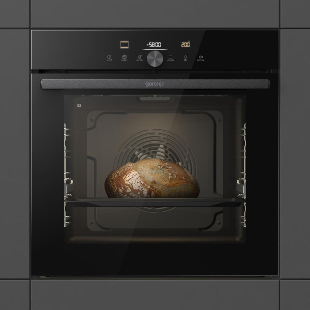 Cuptor incorporabil GORENJE BOS6747A05DG, Electric, Autocuratare AquaClean, 77 l, Clasa A+, negru