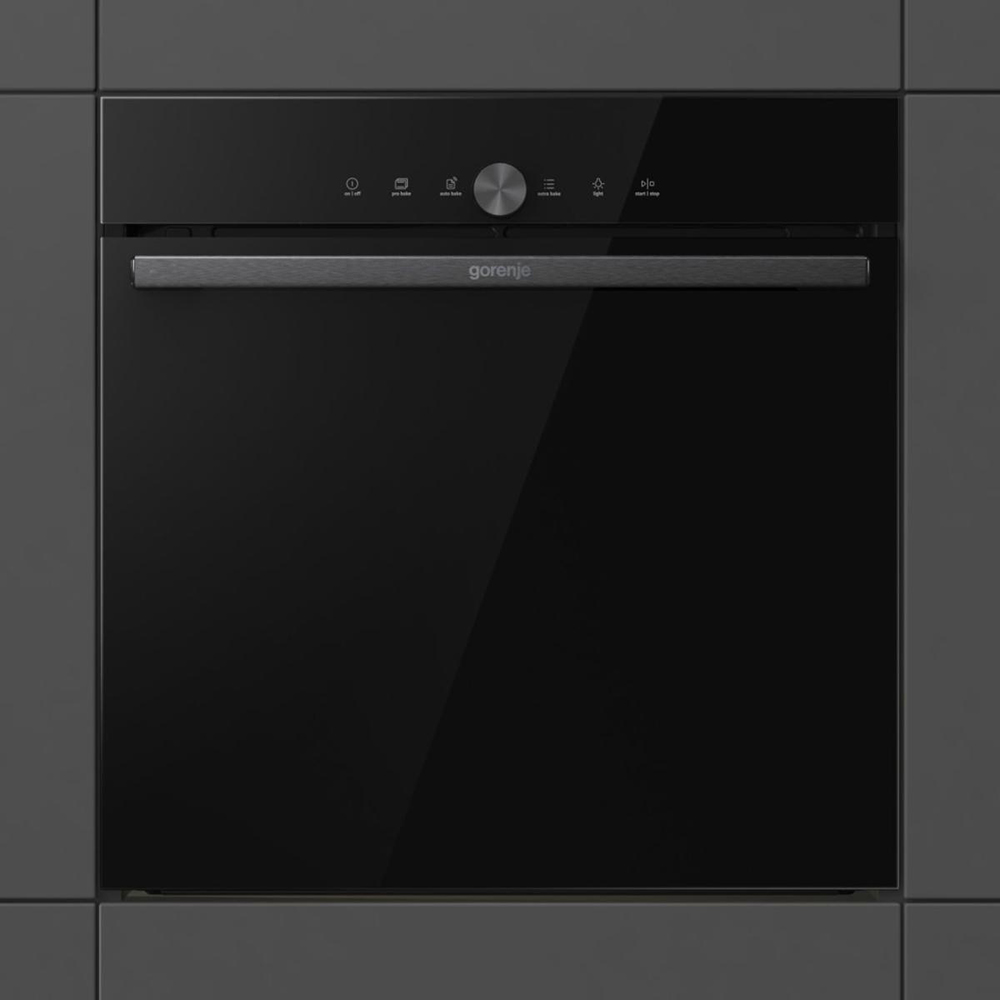 Cuptor incorporabil GORENJE BOS6747A05DG, Electric, Autocuratare AquaClean, 77 l, Clasa A+, negru
