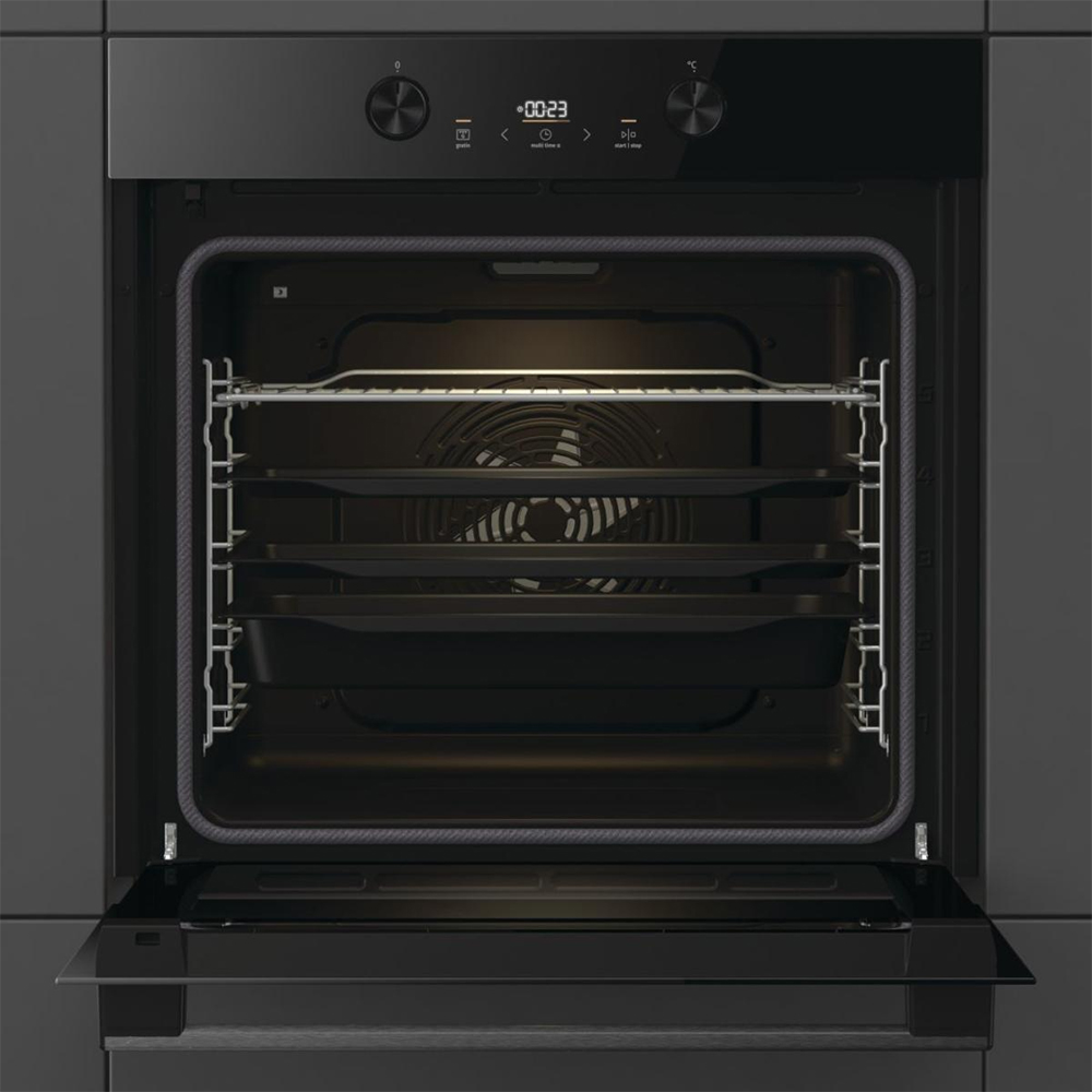 Cuptor incorporabil GORENJE BPS6737E04DBG, Electric, Autocuratare pirolitica, 77 l, Clasa A+, negru