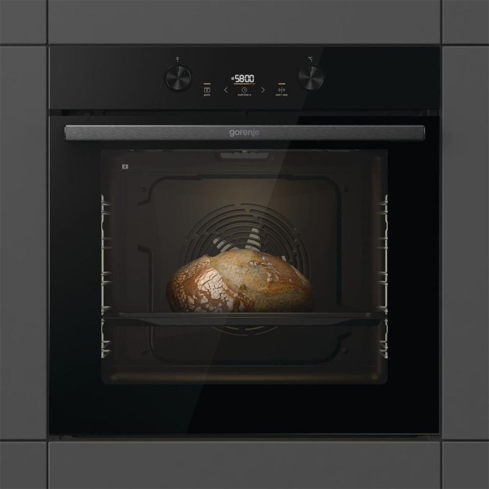Cuptor incorporabil GORENJE BPS6737E04DBG, Electric, Autocuratare pirolitica, 77 l, Clasa A+, negru