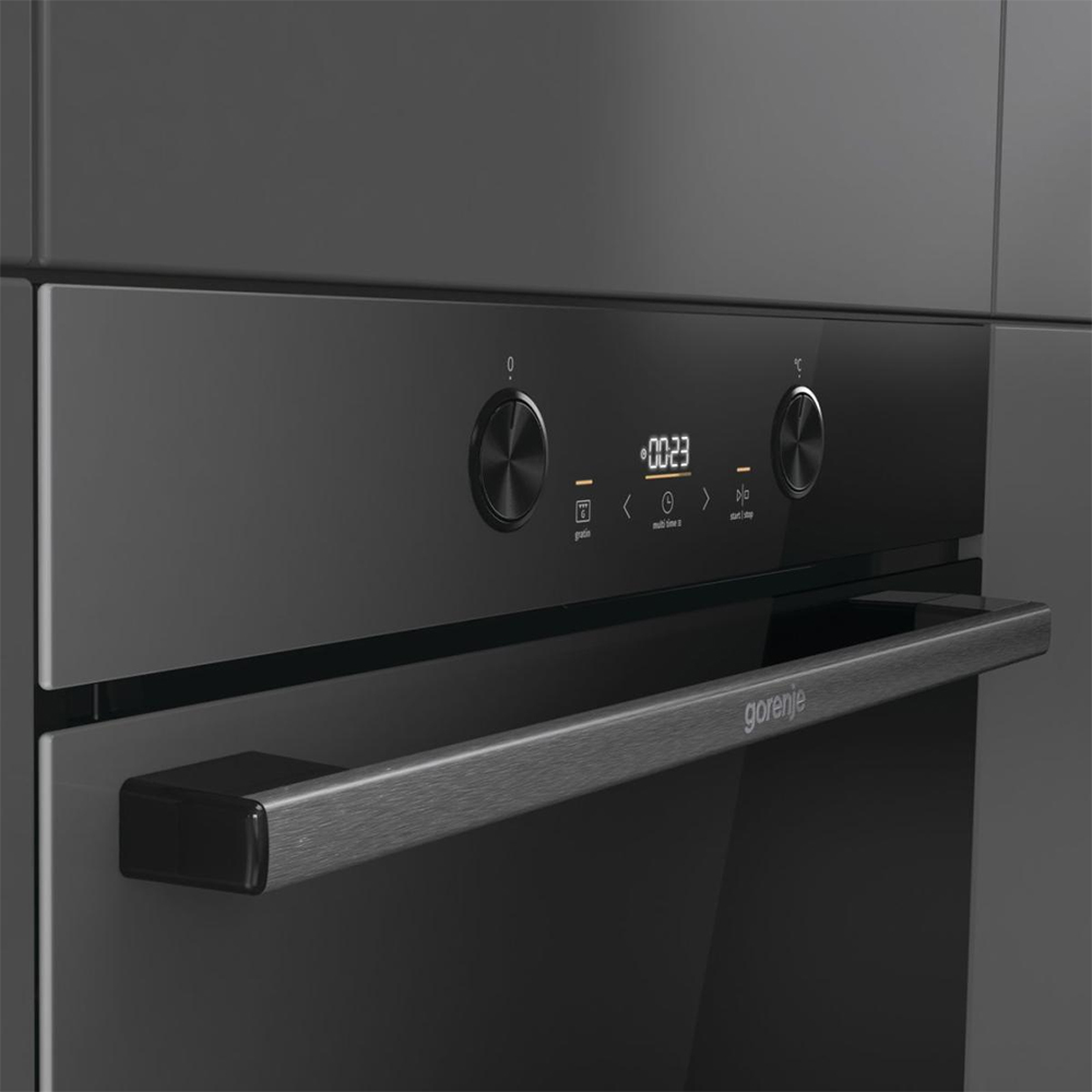 Cuptor incorporabil GORENJE BPS6737E04DBG, Electric, Autocuratare pirolitica, 77 l, Clasa A+, negru