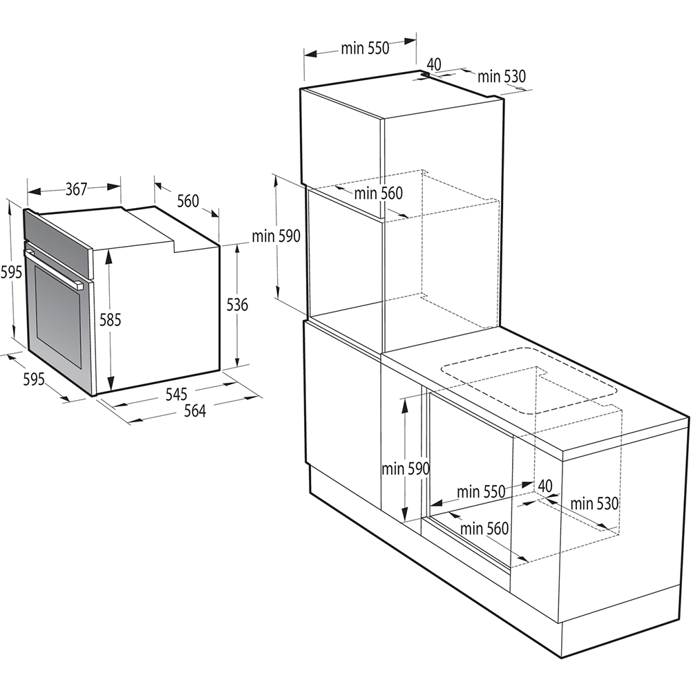 Cuptor incorporabil HISENSE BSA66334PG, Electric, Autocuratare pirolitica, 77 l, Clasa A+, negru