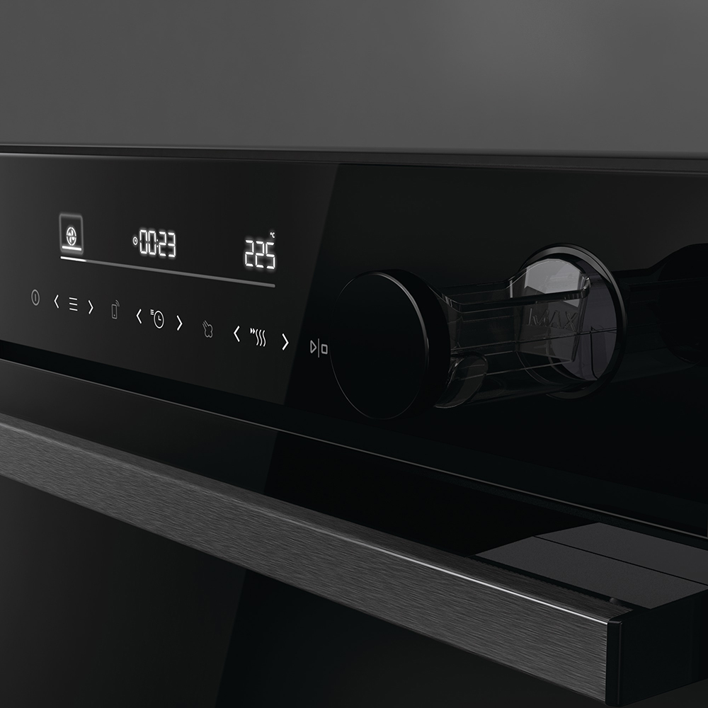 Cuptor incorporabil HISENSE BSA66346PBGWIFI, Electric, Gatire cu abur, Autocuratare pirolitica, 77 l, Clasa A+, Wi-Fi, negru