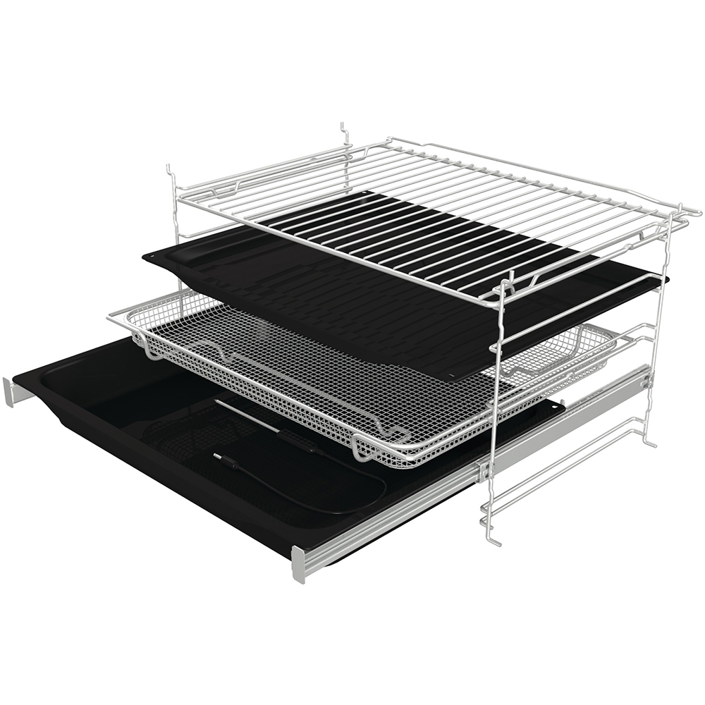 Cuptor incorporabil HISENSE BSA66346PBGWIFI, Electric, Gatire cu abur, Autocuratare pirolitica, 77 l, Clasa A+, Wi-Fi, negru