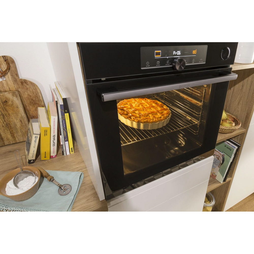 Cuptor incorporabil GORENJE BSA6747A04BGWI, Electric, Autocuratare Catalitica, 77 l, Clasa A+, negru