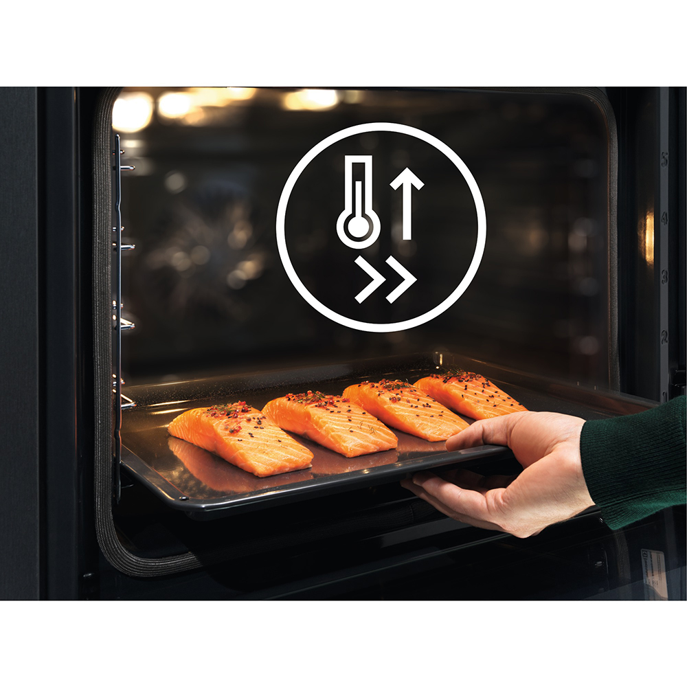 Cuptor incorporabil ELECTROLUX SteamCrisp EOC6H71Z, Electric, Gatire cu abur, 72 l, Clasa A+, negru