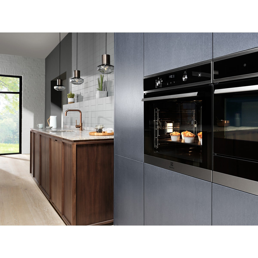 Cuptor incorporabil ELECTROLUX EOD3C70X, Electric, Autocuratare Catalitica, 72 l, Clasa A, negru-inox