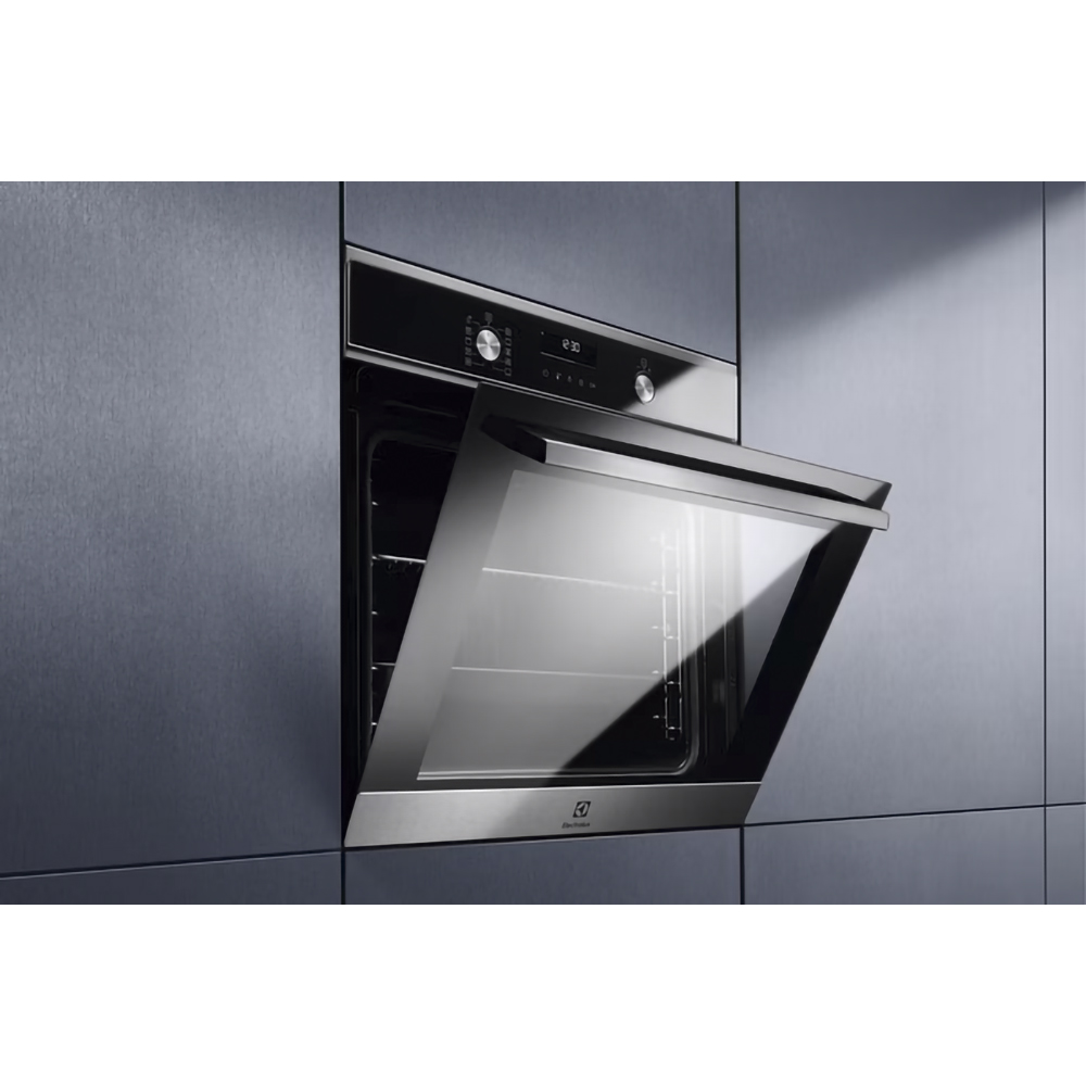 Cuptor incorporabil ELECTROLUX EOD6P77WX, Electric, Gatire cu abur, Autocuratare pirolitica, 72 l, Clasa A+, negru-inox