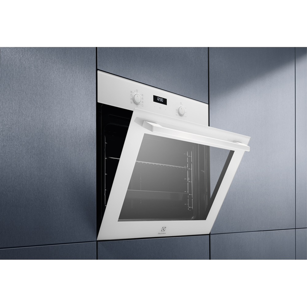 Cuptor incorporabil ELECTROLUX EOF5F50BV, Electric, Autocuratare catalitica, 65 l, Clasa A, alb