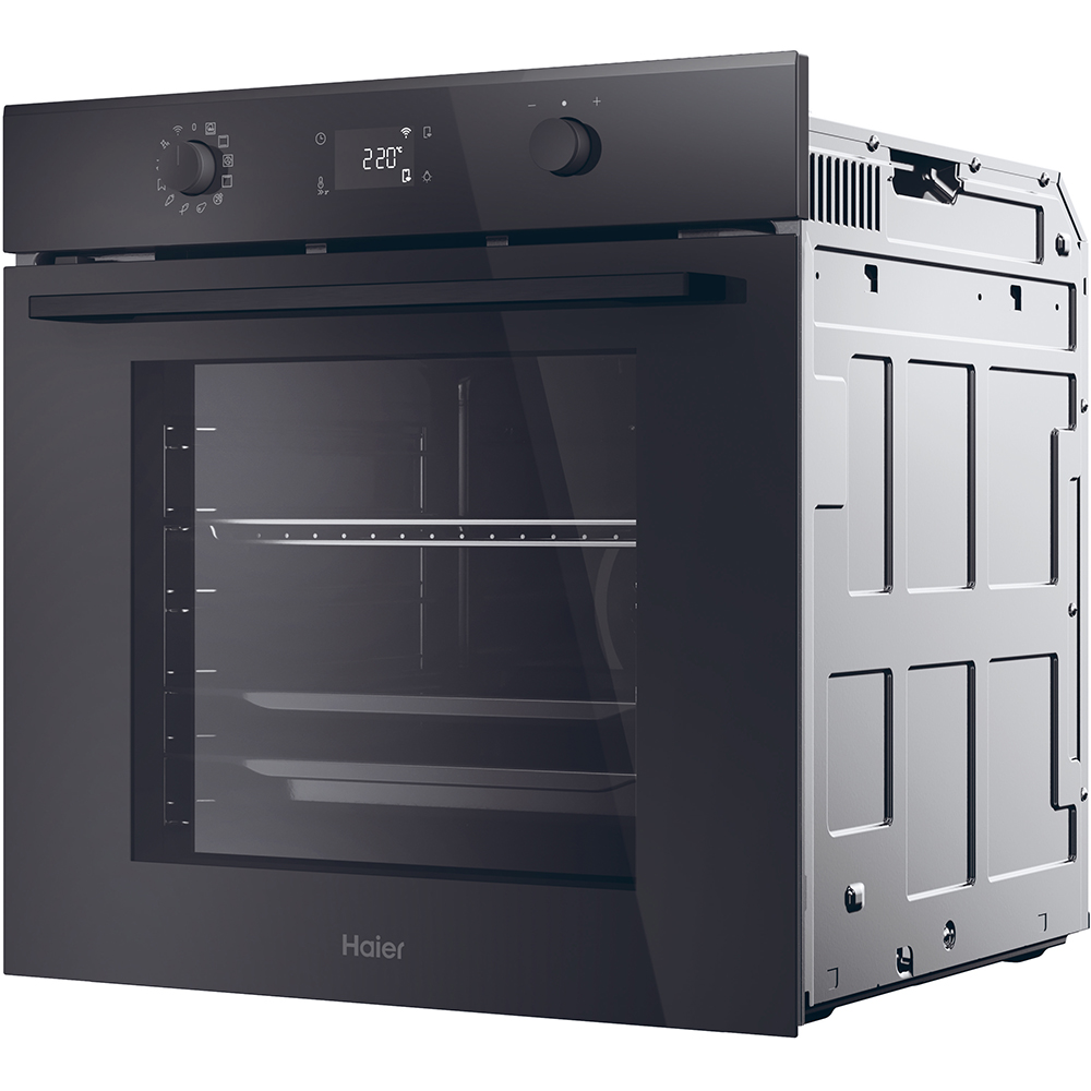 Cuptor incorporabil HAIER H6 ID23B3HTB, Electric, Autocuratare hidrolitica, 78 l, Clasa A++, Wi-Fi, negru
