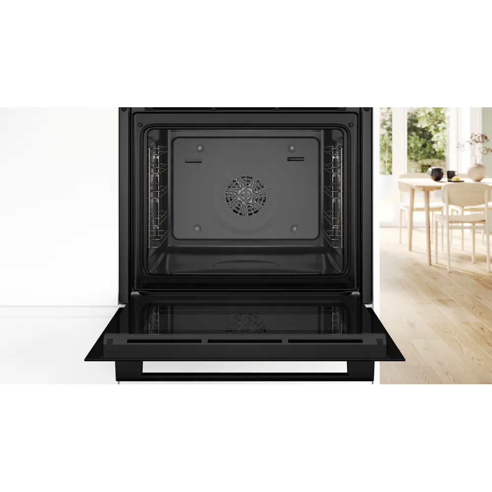 Cuptor incorporabil BOSCH HBA534BB3, Electric, Autocuratare EcoClean, 71 l, Clasa A+, negru