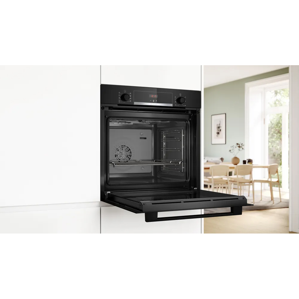 Cuptor incorporabil BOSCH HBA534BB3, Electric, Autocuratare EcoClean, 71 l, Clasa A+, negru