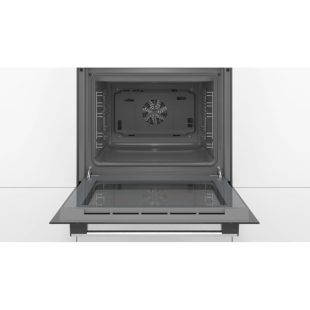 Cuptor incorporabil BOSCH HBF154BS0, Electric, Autocuratare EcoClean, 66 l, Clasa A, inox