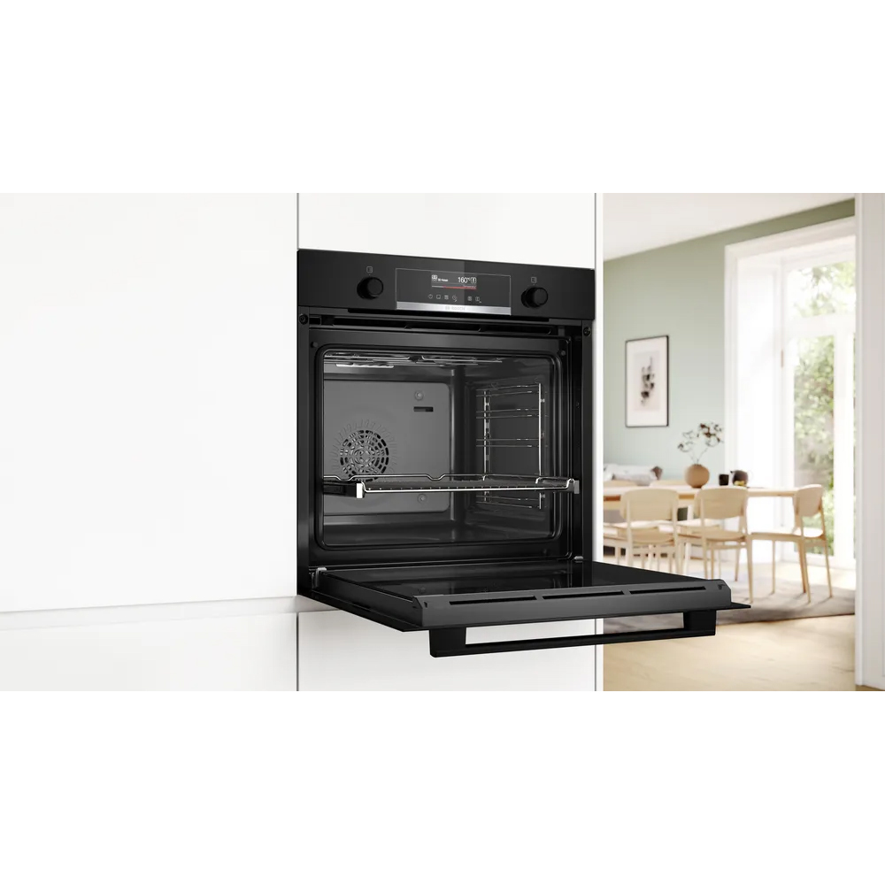 Cuptor incorporabil BOSCH HBG539EB3, Electric, Autocuratare EcoClean, 71 l, Clasa A+, negru