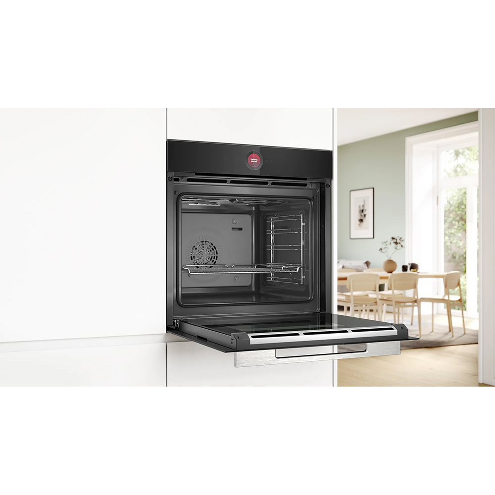 Cuptor incorporabil BOSCH HBG7321B1, Electric, Autocuratare EcoClean, 71 l, Clasa A+, negru