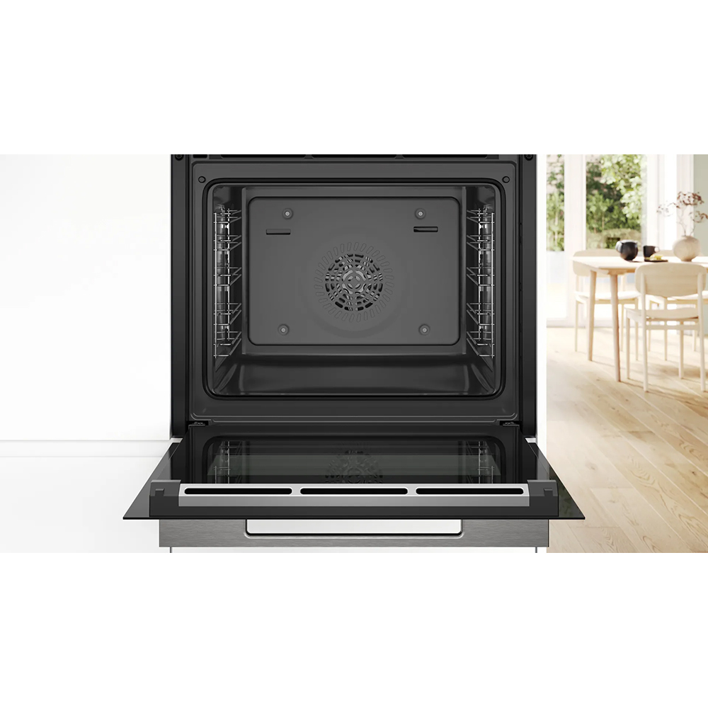 Cuptor incorporabil BOSCH HBG7342B1, Electric, Autocuratare EcoClean, 71 l, Clasa A+, negru
