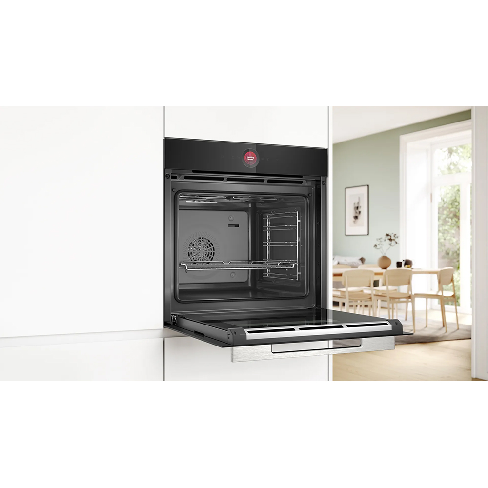 Cuptor incorporabil BOSCH HBG7342B1, Electric, Autocuratare EcoClean, 71 l, Clasa A+, negru